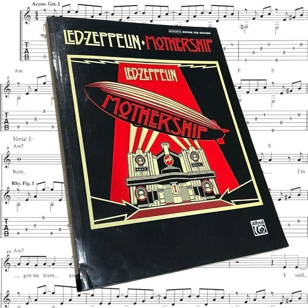 Led Zeppelin: Mothership - Authentic Guitar, Tab Edition Music Book